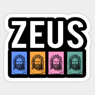 Zeus, Greek Mythology Sticker